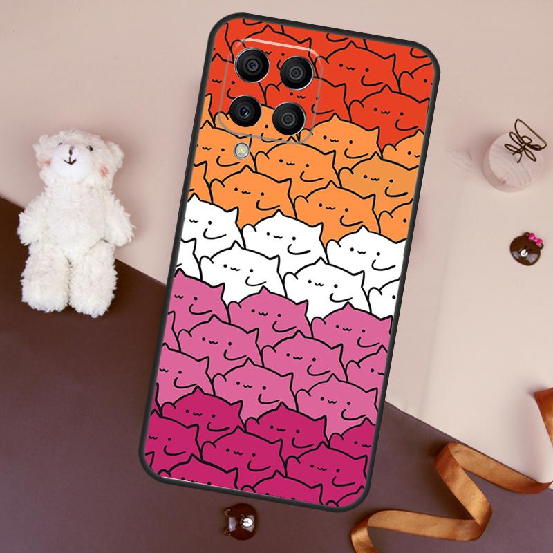 

LGBT Pride Flag Gay Cat Case For Samsung Galaxy M32 M52 M14 M54 M13 M33 M53 M56 M36 M16 M31 M11 M12 M35 M55 M15 M06 Samsung M31