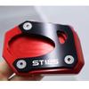 Pour Honda Dax ST125 2022 2023 DAX ST125 Moto CNC Béquille Latérale Support de Pied Extension de Béquille Plaque de Support Béquille Élargie (Noir)