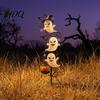 Holiday Lawn Art for Path Halloween Ghost Garden Stake Cute Ghosts 2D Flat Metal Yard Decorations Sign Outdoor Decoration Pathway Patio Front Porch