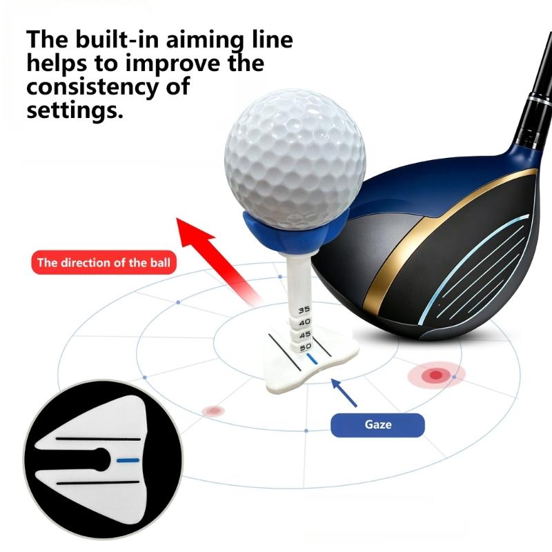 Golf Tees Height Adjustable Golf Ball Tees With Alignment Line For Precises Shots For Driving Ranges And Backyard Practice