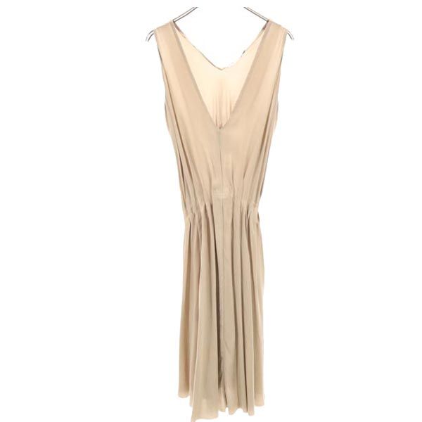SEE BY CHLOE No sleeve one piece US2 Beige Waist ribbon Women Used