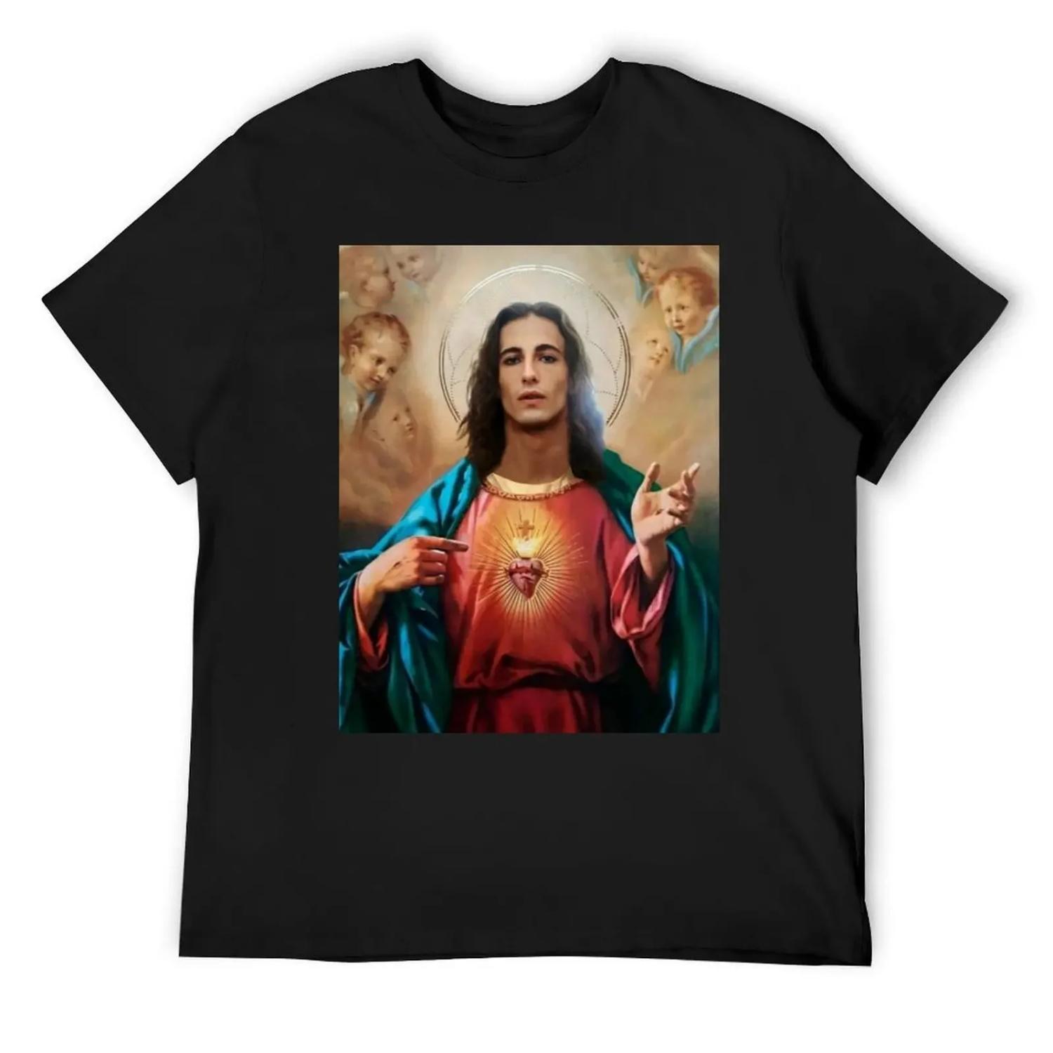 

Damiano as Jesus T-Shirt funny gifts oversized t shirt man t shirt mens fashion XXXXXL чорний