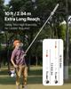 Gas Pole Saw, 33CC 2 Stroke Gas Powered Pole Saws with 35.6 Cm Cutting Bar, Cordless Tree Trimmer with 850ml Fuel Tank, 2.2 To 2.94 M Extendable,