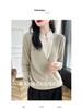 Frog Button Stand-Up Collar Cashmere Sweater - Chinese Style, Women's Autumn/Winter High-End Pullover