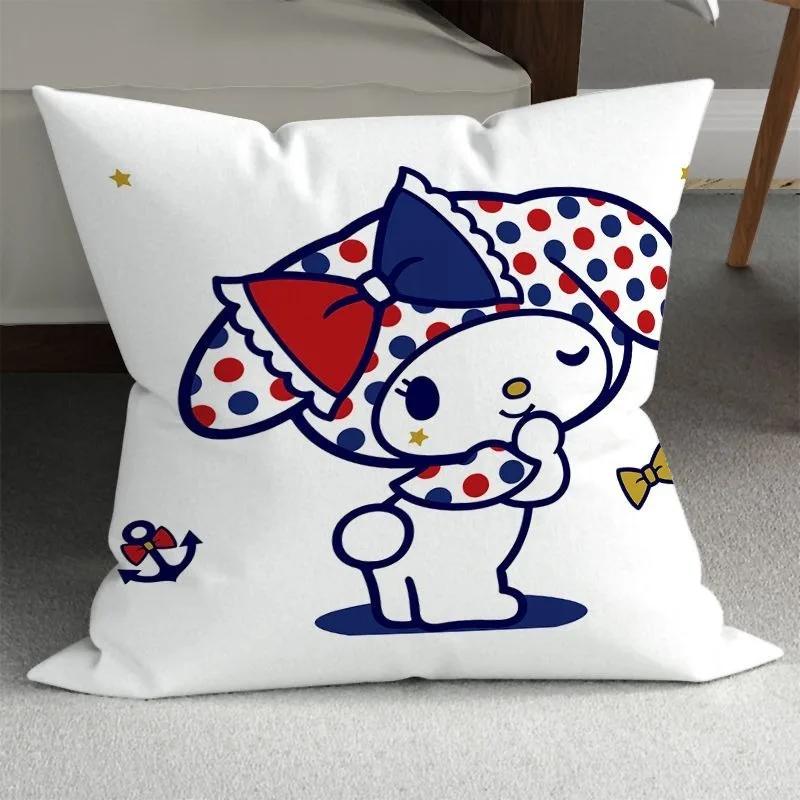 Sanrio Cute Girly Pillowcase HelloKitty Cinnamon Dog Pillowcase Kawaii Room Decoration Home Living Room Sofa Cushion Cover