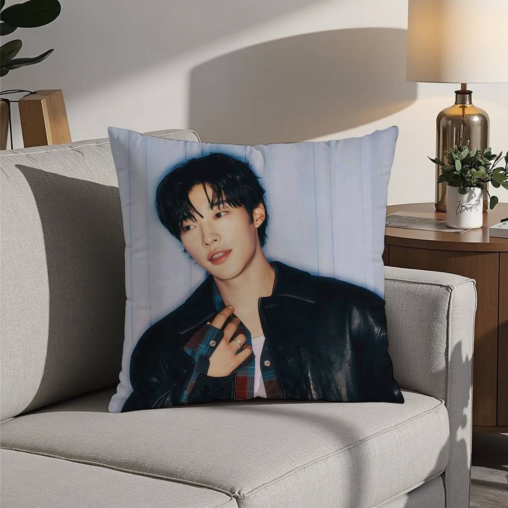 

Woo Do H-Hwan Pillow Case 3D Print Polyester Fiber 40*40cm Home Sofa Throw Decoration Festival Gift 12x12Inch