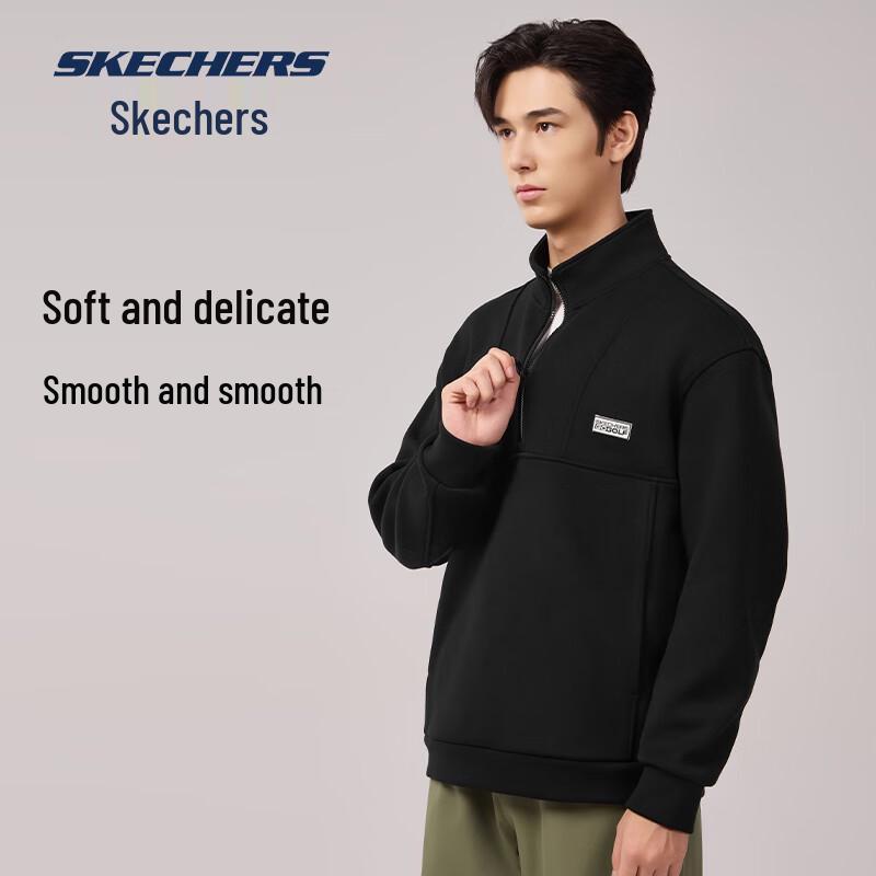 Skechers Unisex Half-Zip Fleece Sweatshirt