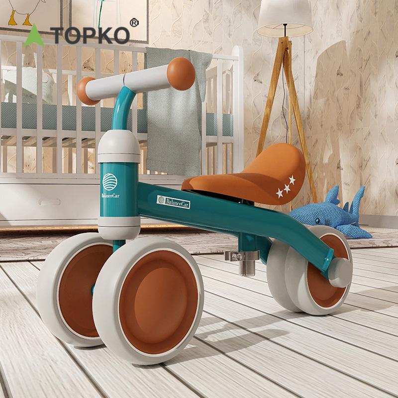 

Профессиональный балансовый велосипед TOPKO, 3-колесные детские ходунки, баланс без педалей