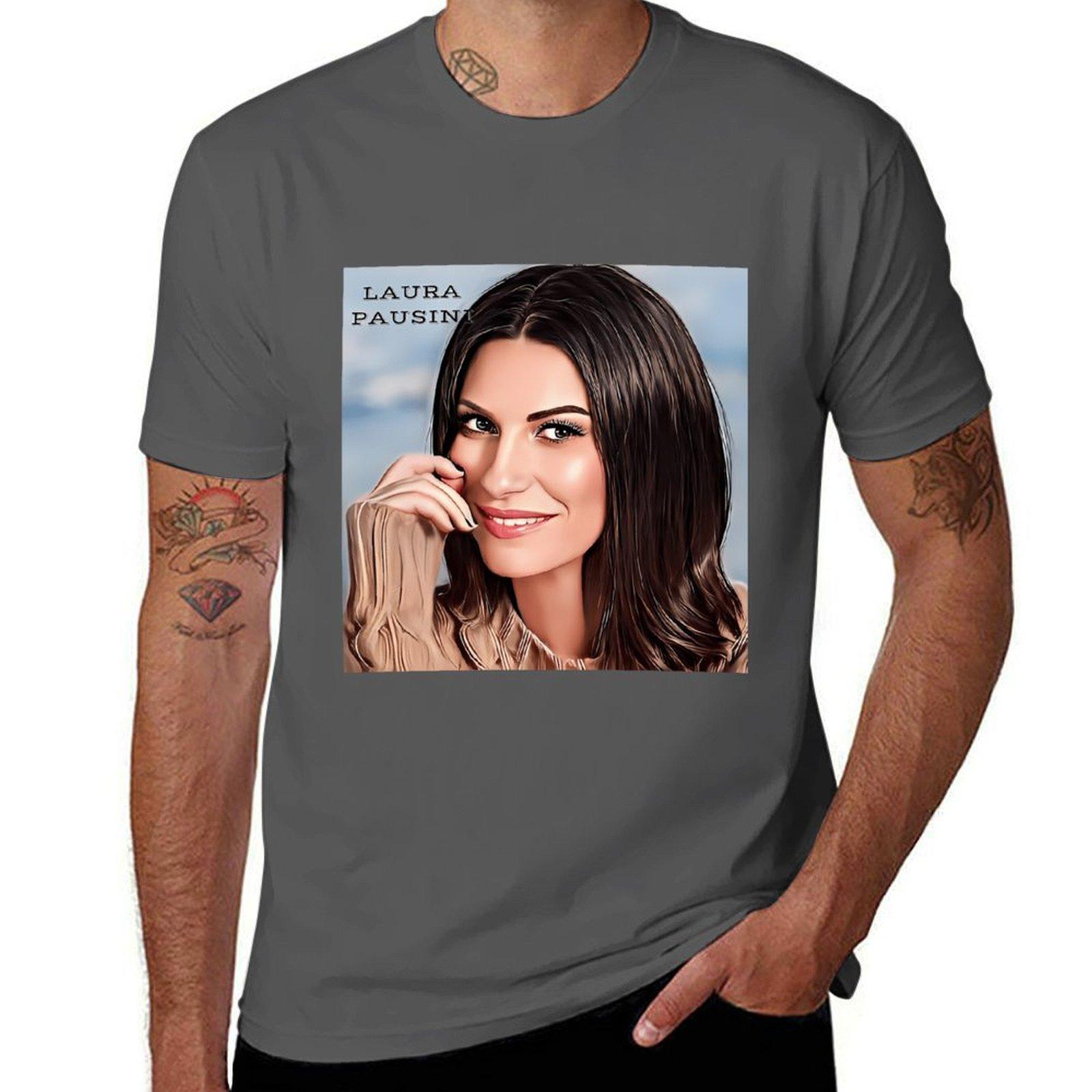 

LAURA PAUSINI T-Shirt cotton t shirt man t shirts cotton 100% men t shirt cotton 100% T-Shirt 4XL
