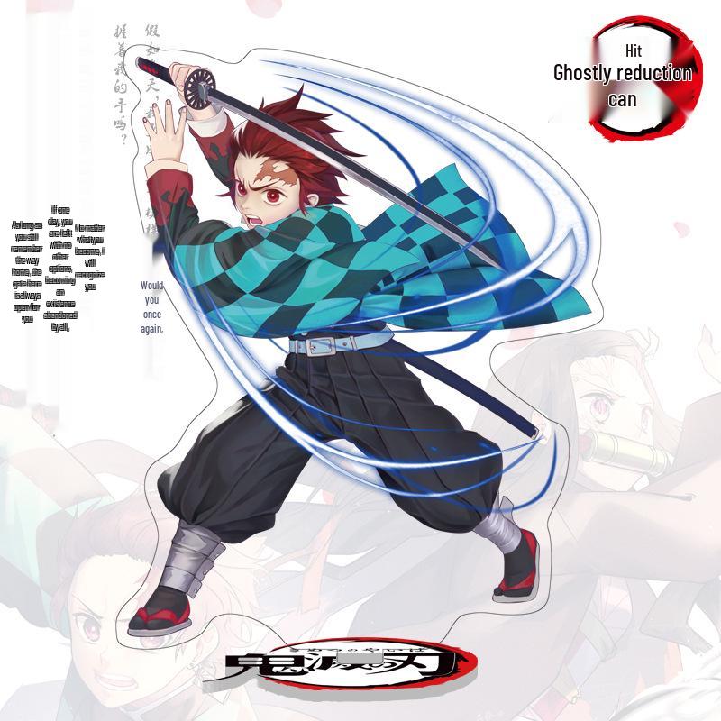 Demon Slayer 40-1 Duży Akrylowy Standee: Kolekcjonerska figurka Tanjiro i Nezuko