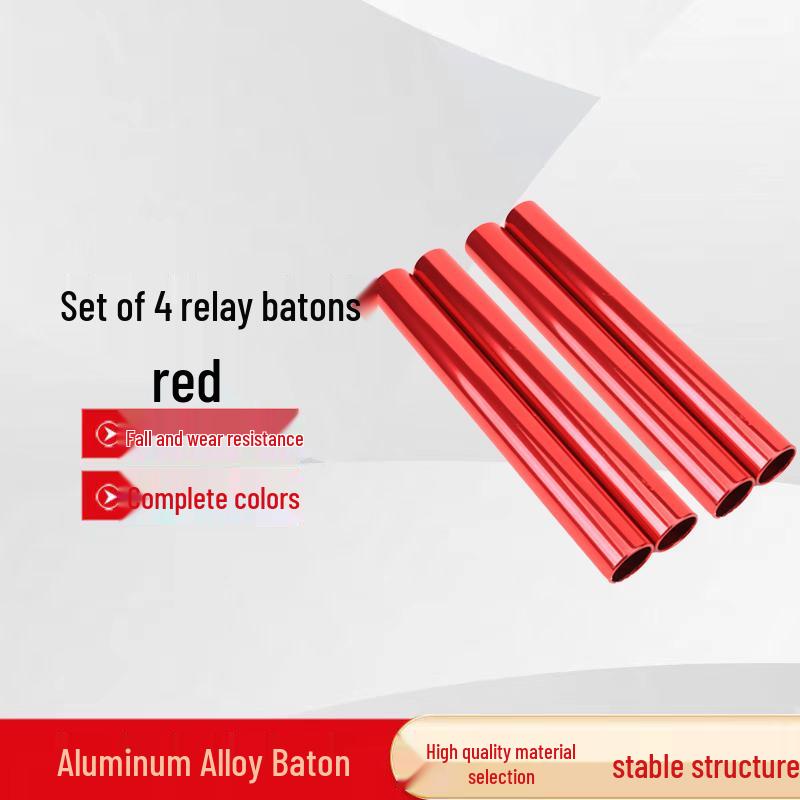 Chi Qi 3.8cm Aluminum Alloy Track & Field Relay Batons (4-pack)