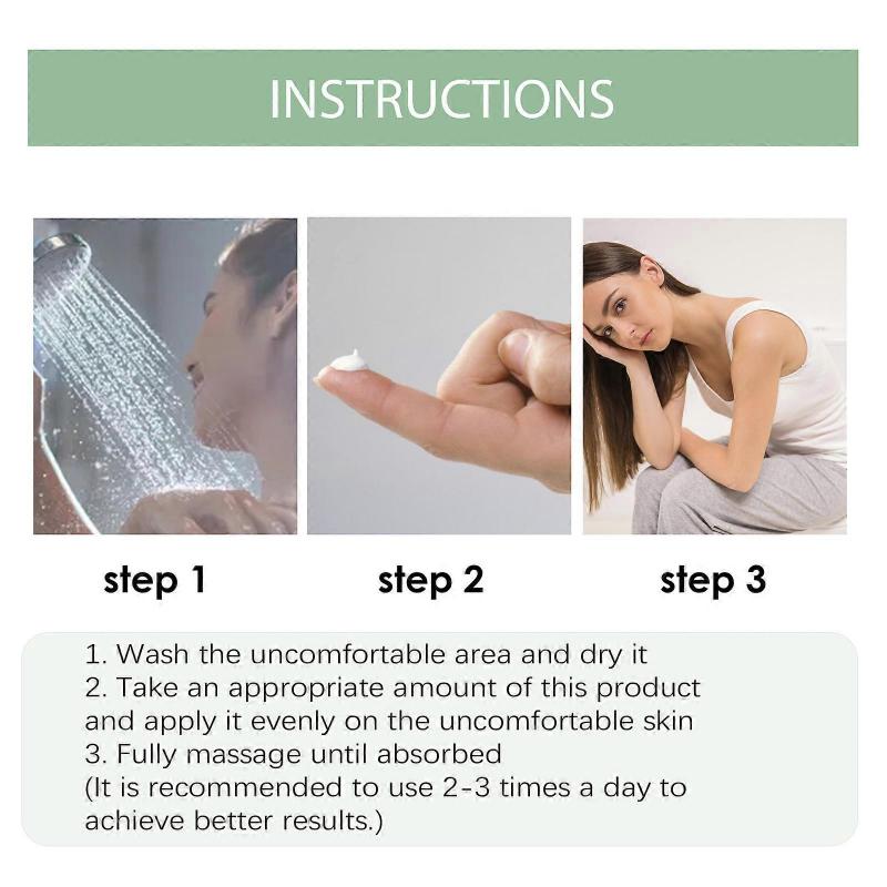 1-5x Anal Skin Repair Cream - Moisturizing Relief for Pain & Itching with Aloe Vera & Vitamin E