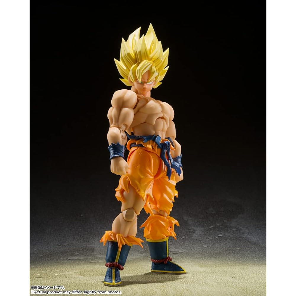 TAMASHII NATIONS S.H. Figuarts Dragon Ball Super Saiyan Goku Action Figure 145mm ABS PVC Painted Movable Figure