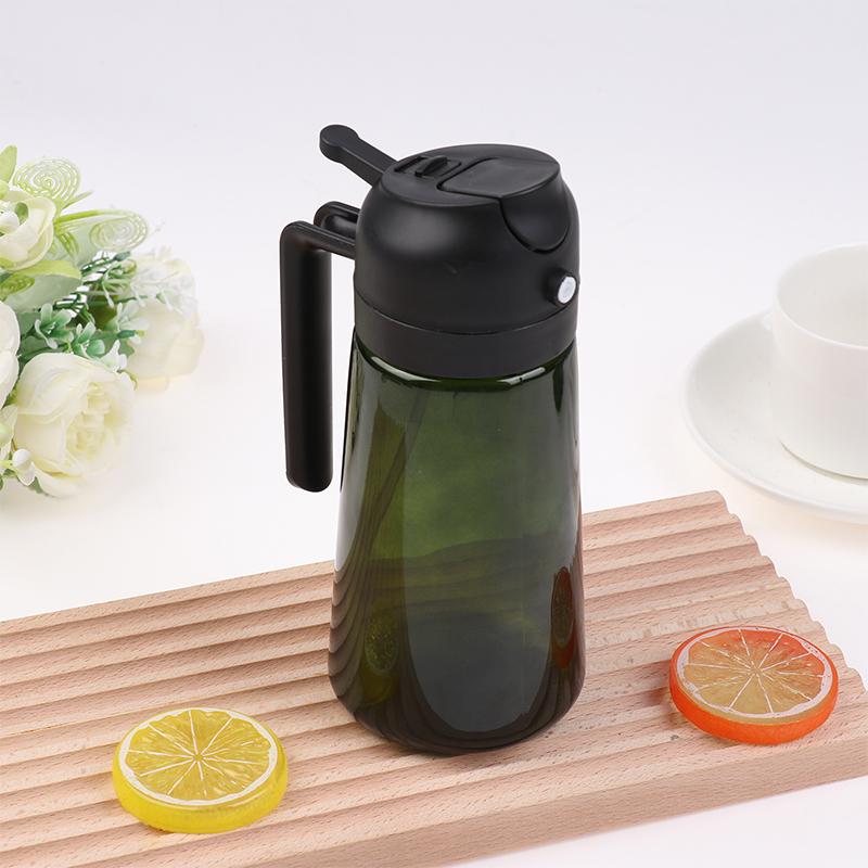 

2 в 1 бутылка-дозатор для масла, защитная от света, цветная бутылка для кухни и распылитель масла для приготовления салата, барбекю чёрный