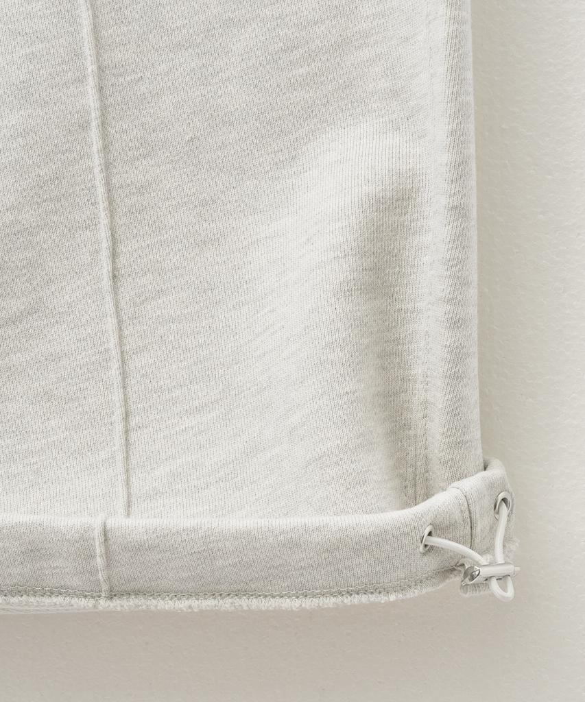 Seteo Cotton Elastic Waist Sweatpants Melange Ivory (Type B)
