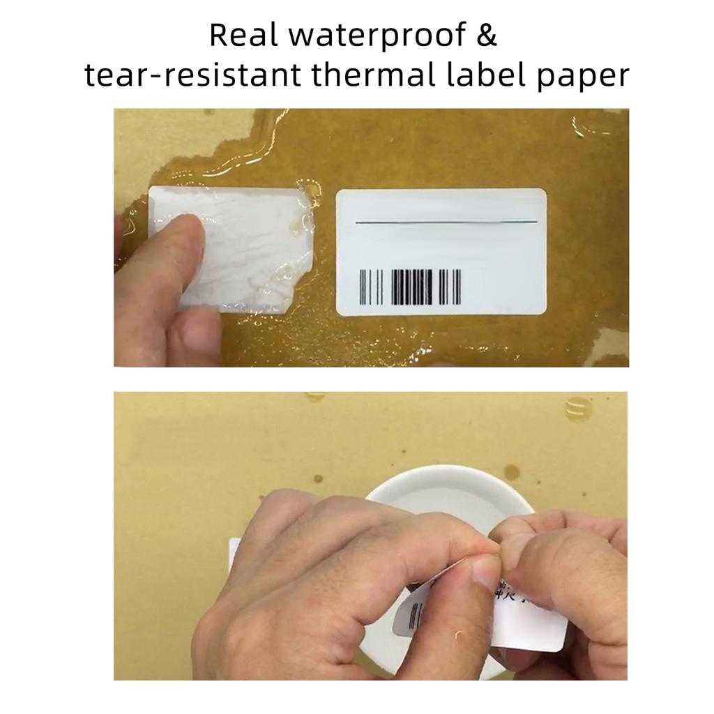 50*30mm 230 Blatt Wasserdichte Thermodrucketiketten Selbstklebende Etikettenaufkleber 2,0x1,2 Zoll Versandetiketten Für Drucker B11B21B3S