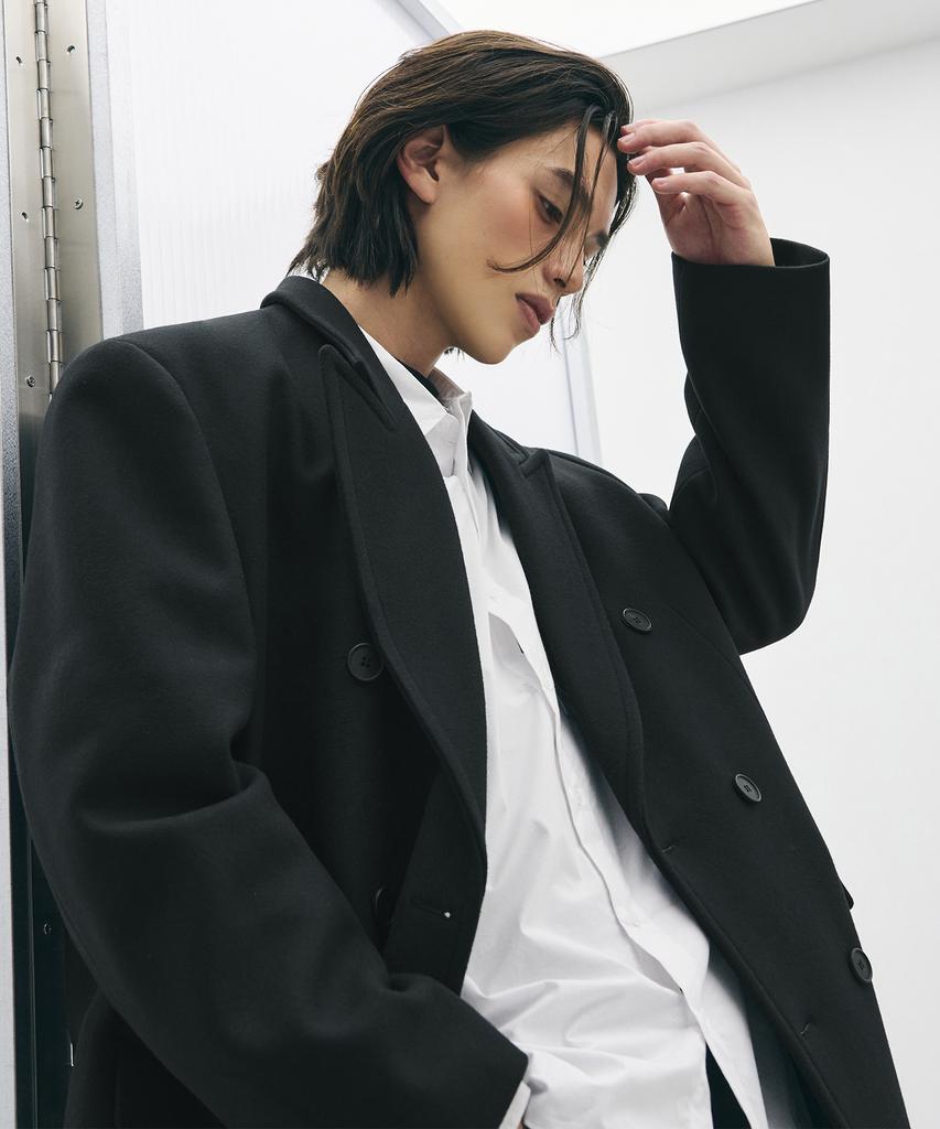 Rotember Wool Double Chester Coat [Black]