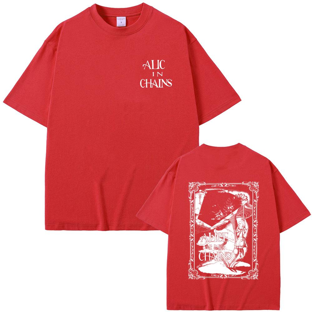 Rock Band Alice in Chains Graphic T Shirts Men Women Retro Gothic Punk T-shirts Men s Casual Harajuku Oversized Tees Streetwear S