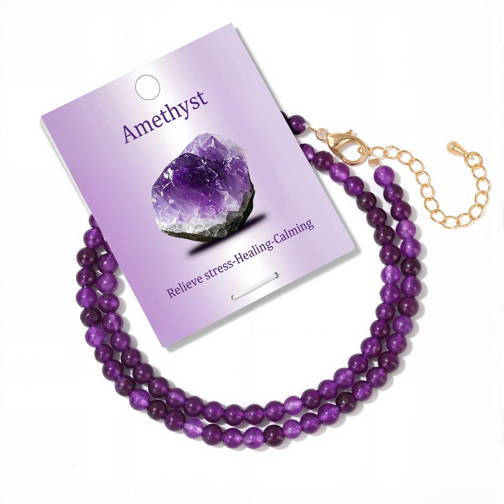 Bohemian Natural Stone Bead Choker Necklace Handmade Irregular Ladies Gemstones Beaded Jewelry Collar Party Friend Gift Femme
