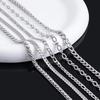 No Fade 1M Stainless Steel Cuban Keel Figaro Chain for Needlework DIY Chunky Necklace Bracelet Jewelry Making Materials Supplies