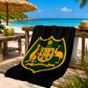 Australien Staatswappen Emblem Strandtuch, Schnelltrocknend, Pflegeleicht, Geeignet für Fitness und Strandurlaub, Sport-Essential