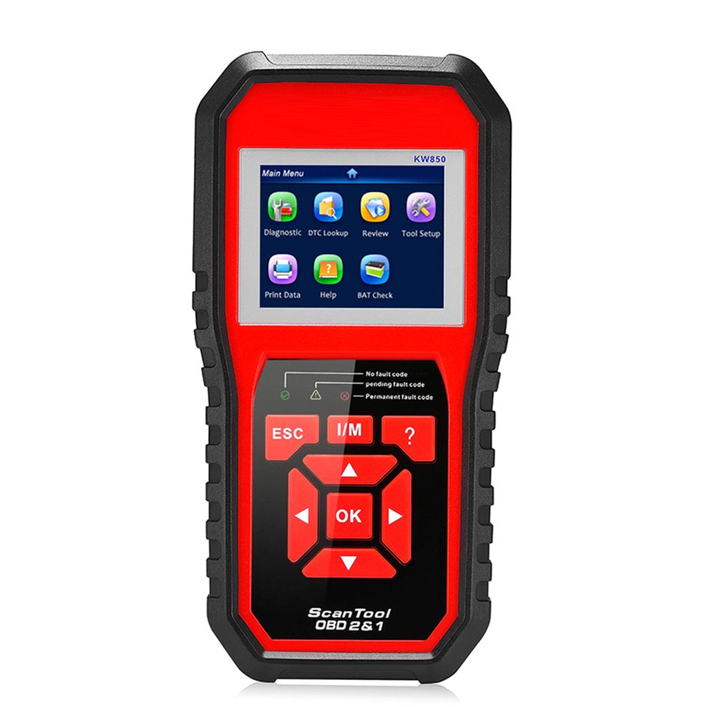 OBDII Scanner Code Reader (KW850) Professional OBDII Anto Scanner Car Diagnostic Check
