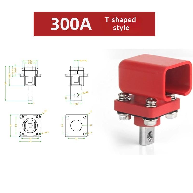 100/120/200/300A Vollkupfer Lithium-Batterie Energiespeicheranschlussklemme Batterieverbinder Batterie-Speicheranschlussklemme Pol