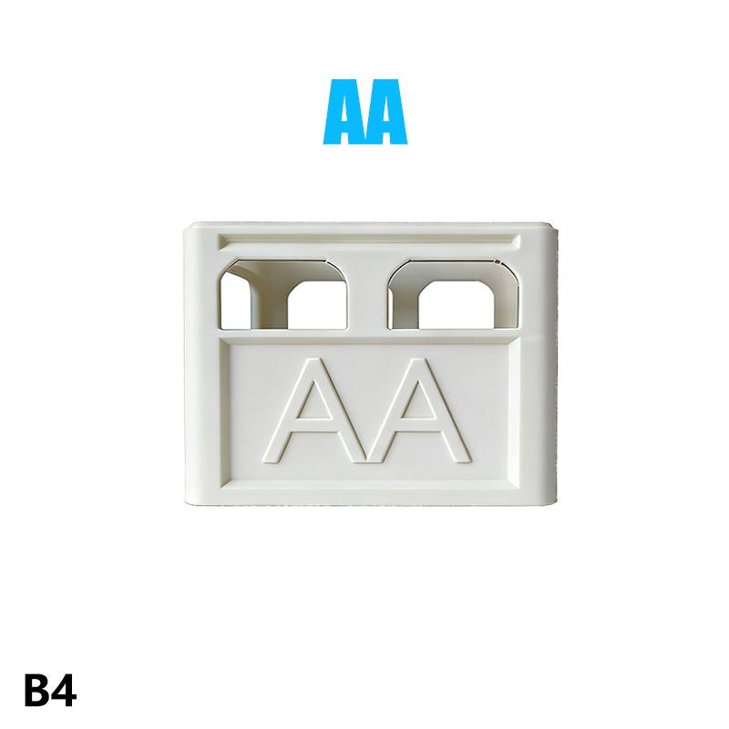 Aaa/Aa/9V/Cr2032/Cr2025 Battery Storage Box Stackable Battery Organizer Decorative Battery Holder, Home, Office Storage Box