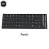 1 Stück Buchstaben Tastaturaufkleber Englisch/Italienisch/Spanisch/Japanisch/Koreanisch/Französisch Mattierte PVC-Aufkleber für Laptop Desktop-PC Computer