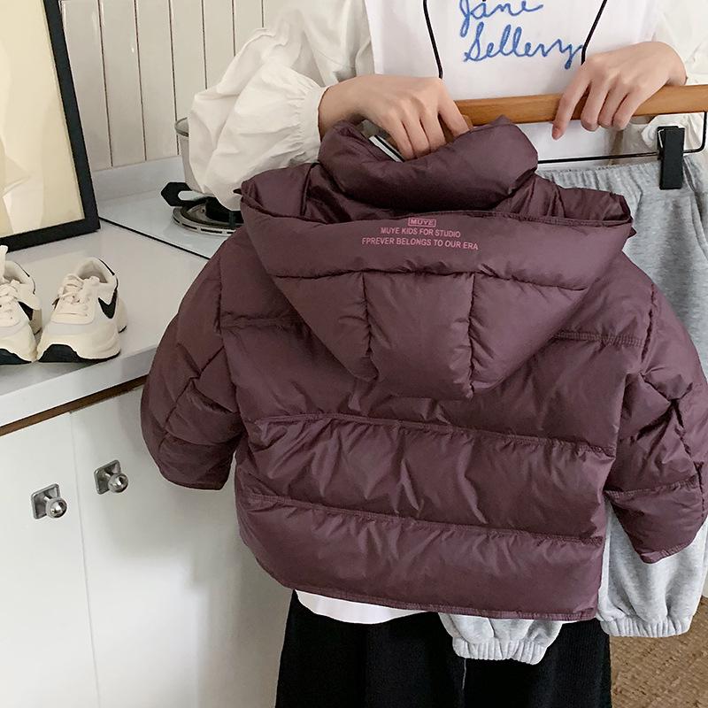 2025 Winter Children's Thick Hooded Down Jacket - Versatile Korean Style Casual Outerwear for Boys