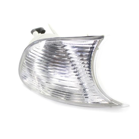 Turn Signal Light Cover Waterproof Replacement White Left Right Professional Corner Lights Shell 63126904307 63126904308 for BMW E46 98-01 Two Door