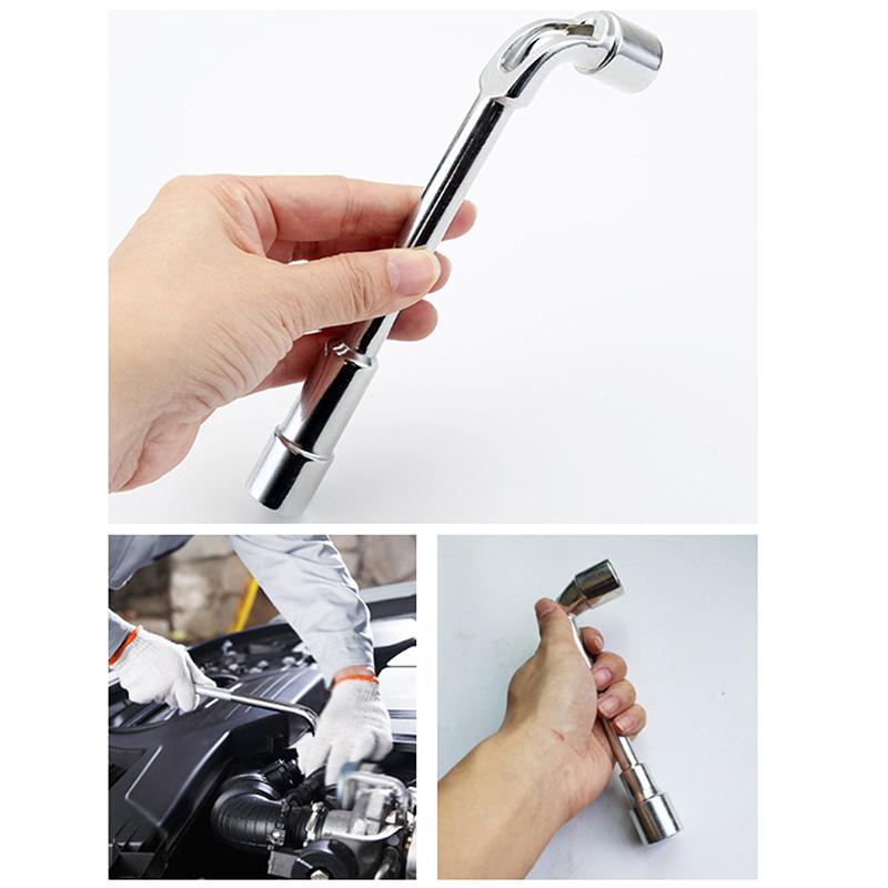 L-shaped Wrench 6-15mm L Type Pipe Perforation Elbow Mini Wrench Universal Double Head Hex Socket Metric Wrench 6 Point