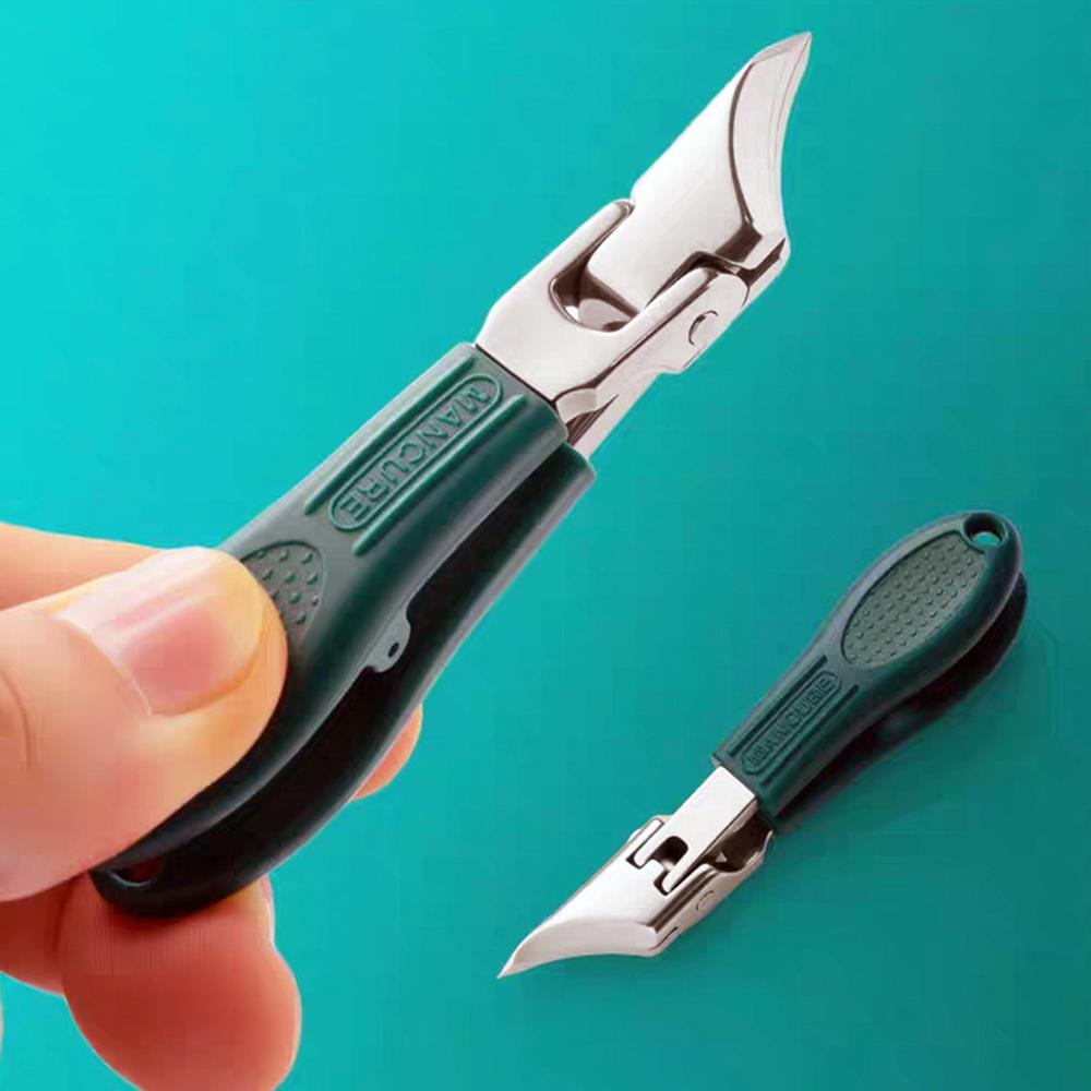 Slanted Mouth Clippers Stainless Nail Groove Clippers Large Opening Nail Clippers For Nail Salon Home Use