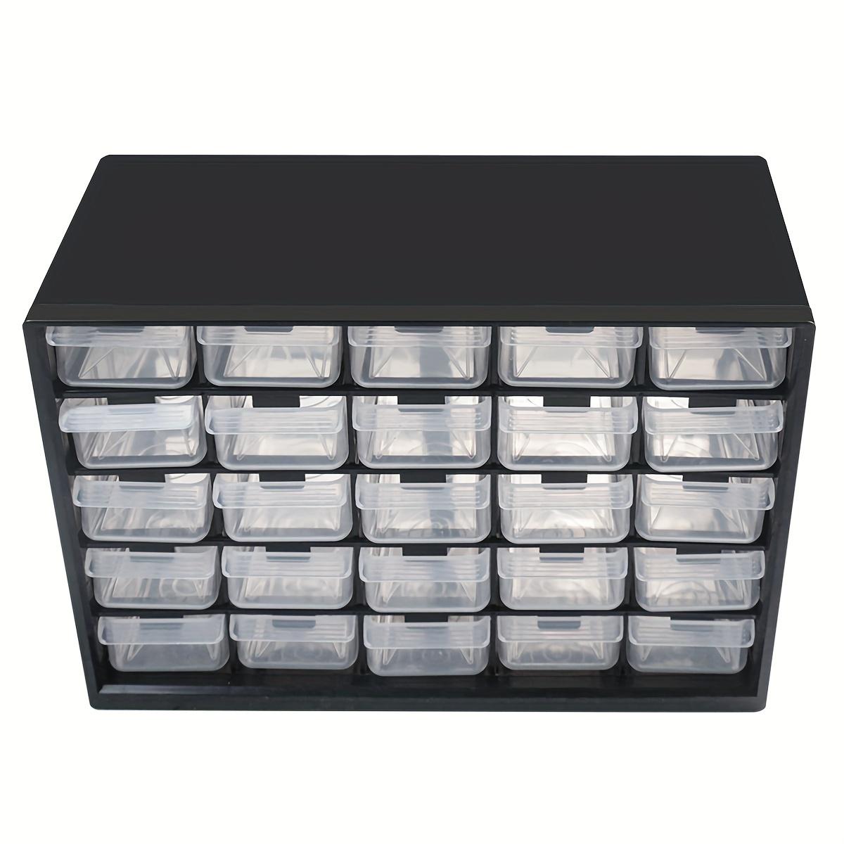 25 Multi-Grid Drawer Parts Box Wall-Mounted Screw Classification Component Box Tool Case Electronic Components Storage Toolbox