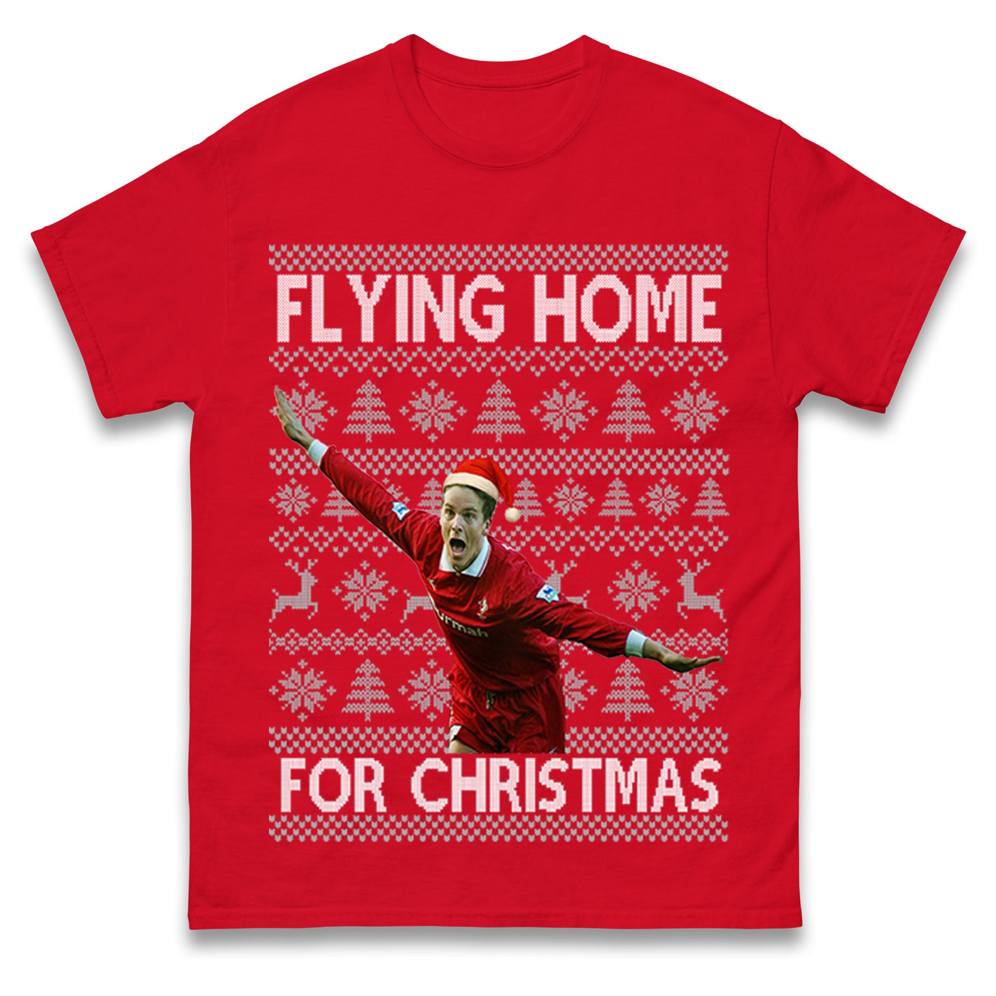 Flying Home for Christmas Swindon Town T Shirt Tshirt Mens Womens Unisex Tops Tees 3XL