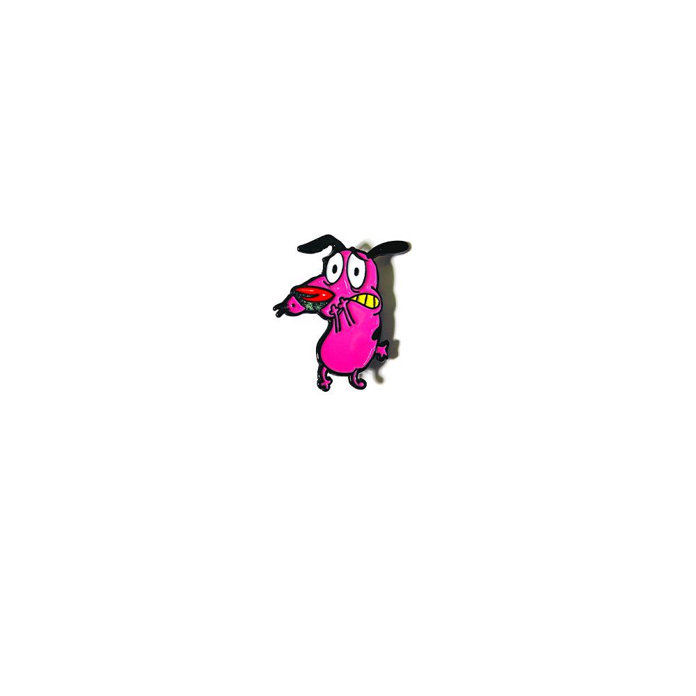Cute Pink Puppy Brooch - Cartoon Anime Enamel Pin for Backpacks фиолетовый