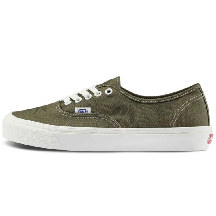 

Кроссовки унисекс Vans OG Authentic LX Island Leaf — темно-оливковые в стиле милитари VN0A4BV9VYP