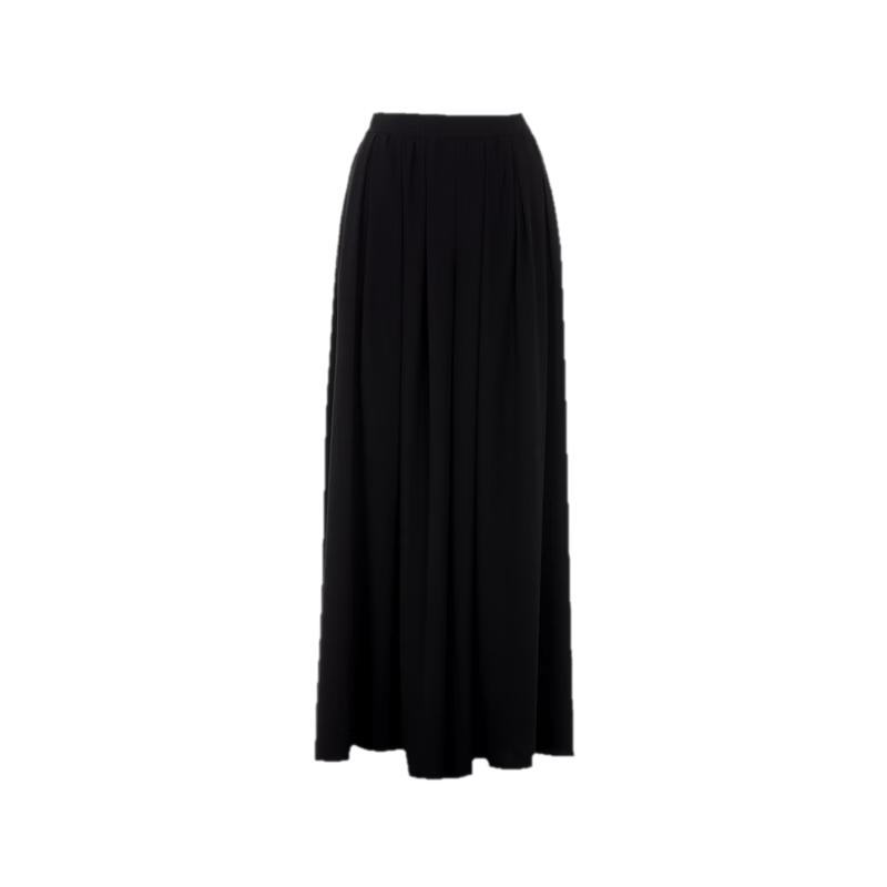 Women's Mid-Waist Pleated Wide-Leg Drapey Trousers