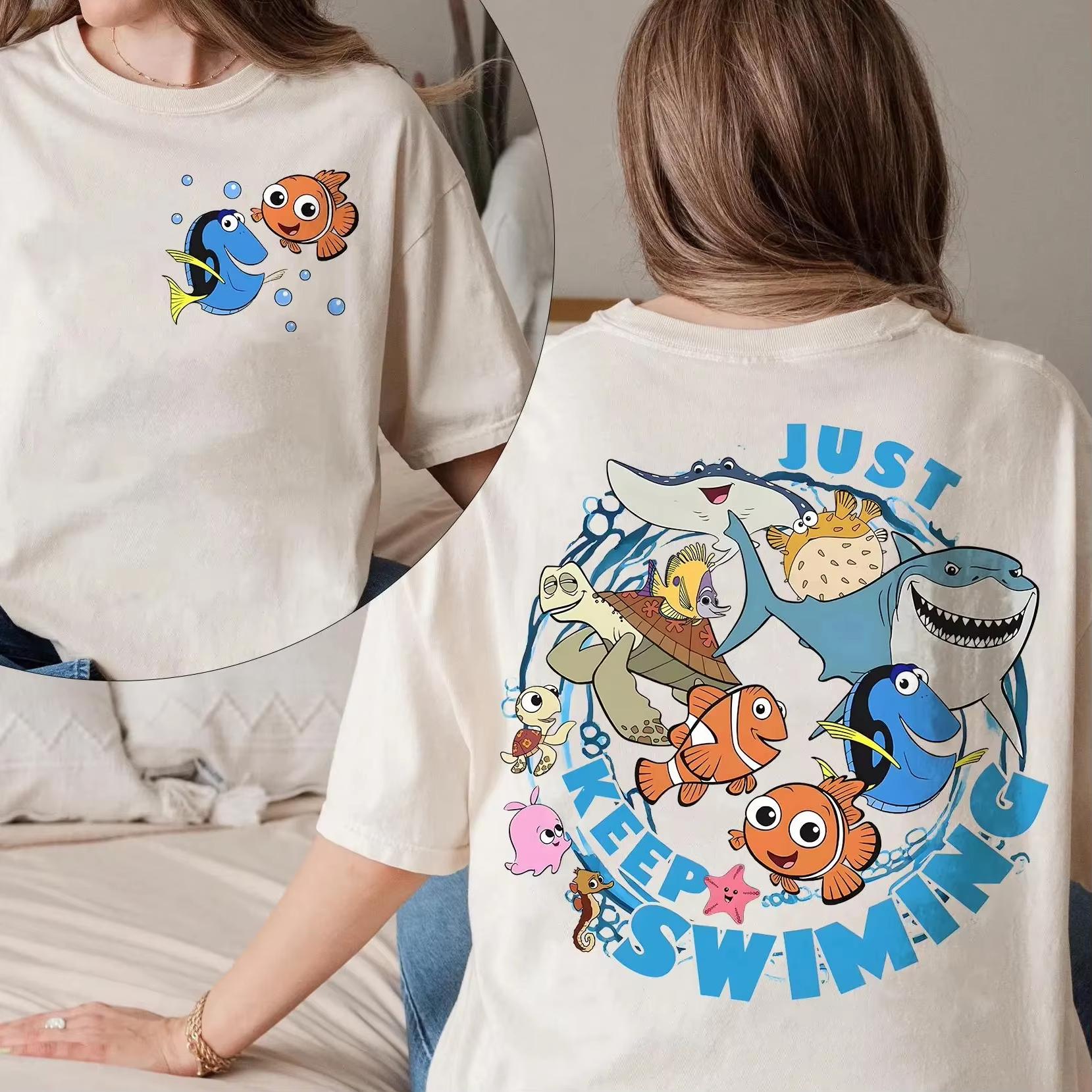 Comfort Colors Finding Nemo Just Keep Swimming Shirts Finding Dory   Trip Tee Nemo Family Vacation Shirt WDW Disney S
