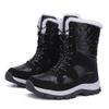 New outdoor snow boots plus fleece women's winter warm sports shoes waterproof cotton boots hiking boots C1259