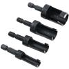 4 Pieces Multifunctional Wood Plug Cutter Drill Bit Set Carbon Steel Woodworking Chamfer Drill Bits 6mm/ 10mm/ 13mm/16mm