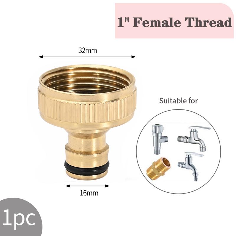 1/2" 3/4“ Alloy Thread Quick Adapter Coupler Connector Garden Irrigation Connector Drip Copper Hose Fittings Watering System
