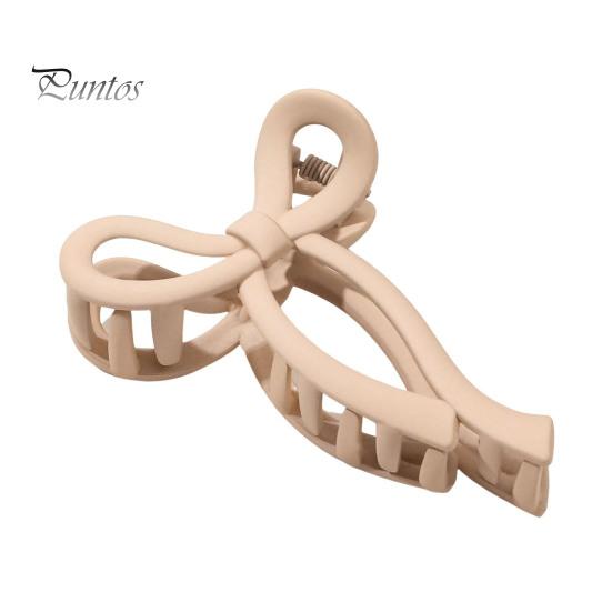 

Зажим для волос с бантом, крепкий захват, аккуратно удерживает волосы, зажим для волос, аксессуар для волос, зажим-коготь из пластика, металлическая пружина, большая заколка для волос для путешествий, душа, работы светло-коричневого