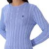 Polo Ralph Lauren Cable Knit Cotton Crew Neck Sweater Slim Fit Women sweater 211971869-009