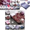 Breathable Polyester Mattress Protective Cover Fitted Sheet With Elegant Floral Design
