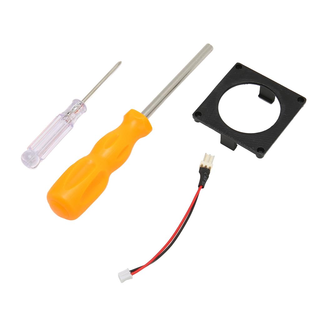 Fan 3D Print Mount Kit Replacement Game Console Cooling Fan Frame Kit for Gamecube Noctua Black