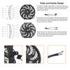 12V Universal Radiator Fan Kit: 80W/120W Electric Push-Pull Cooling System for Car, Oil Cooler, Intercooler