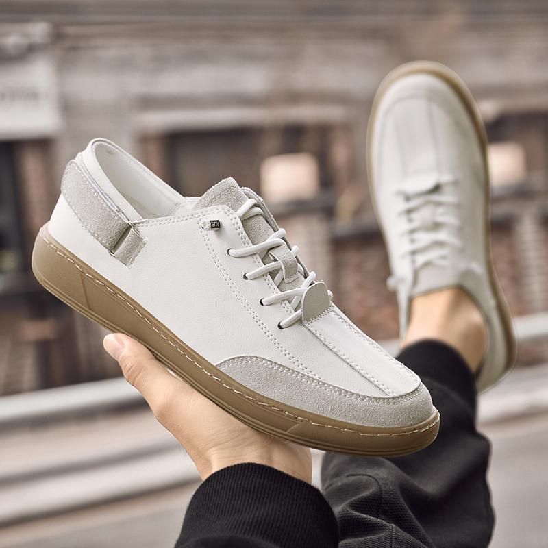 Pánská obuv z pravé kůže v britském stylu Trend Pohodlná obuv pro volný čas Mokasíny Pánské ploché boty