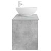 Bathroom Furniture Set 2 Pcs Concrete Grey Wood Based Material