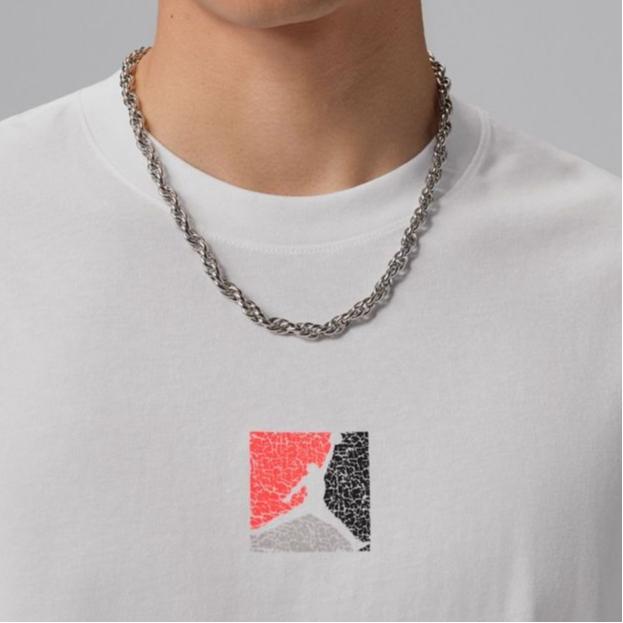 Jordan Printed Pattern Breathable Sports Knit Short Sleeve T-Shirt Men Tops IF3065-100